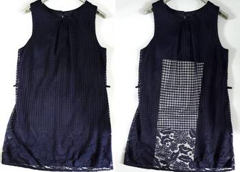 Sukienka granatowa koronka ATMOSPHERE L 40 / XL 42 wyprzedaż