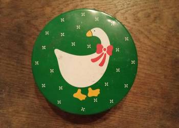 Pudełko świąteczne po ciastkach. Vintage 1984