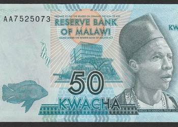 Malawi 50 kwacha 2012 - stan bankowy UNC