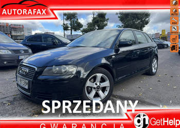 Audi A3 Sportback 1.6Mpi AttractionKlimatronic x2 Podg.Fotele Alu-Felgi 8P…