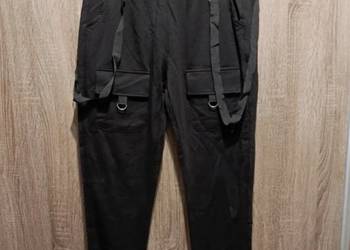 Spodnie nowe z metką Megi Colection L/XL czarne bawełniane dresowe damskie