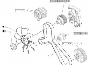 New Holland T6010 Napęd cooling fan viscous 87739304