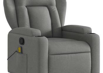 vidaXL Rozkładany fotel masujący, ciemnoszary(SKU:372416)