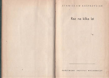 (02641) RAZ NA KILKA LAT – STANISŁAW KASPRZYSIAK