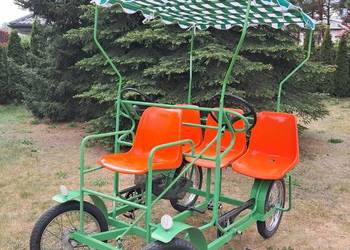 Rower  4 osobowy 4 kołowy rodzinny, rekreacyjny gokart  typu Flintstones