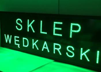 Sklep wędkarski diodowa reklama 230V 120x40cm