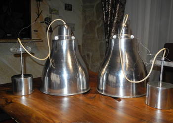 lampy aluminiowe 3 sztuki loft