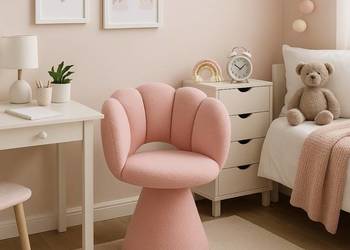 Designerski fotel muszelka Melo boucle, różne kolory, dostawa 0zł!