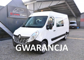Renault Master L2H2 7 osobowy brygadówka średniak pełna opcja servis regały