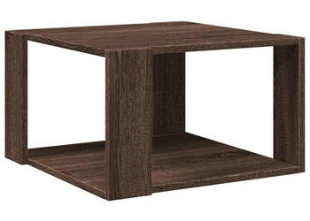 Stolik kawowy brązowy dąb 515x515x30 cm WM-848142