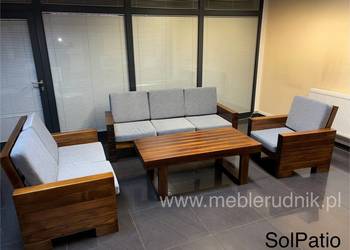 Meble tarasowe drewniane masywne dostawa