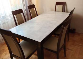 Stół 6 krzeseł stan bdb