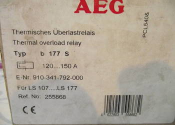 Przekaźnik Termiczny AEG b 177S 200A