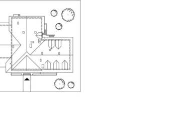 Projekt budynku- rzut z góry Cykada 3 format dwg.