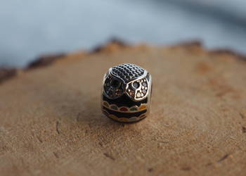 Pandora Charms Moments koralik zawieszka sowa sówka czarna