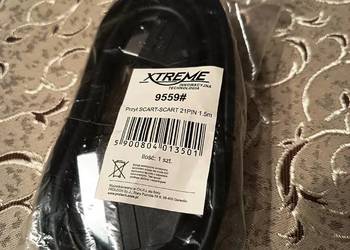 Kabel MZ703 SCART (Euro) - SCART (Euro) 21PIN 1,5 m Xtreme Nowy