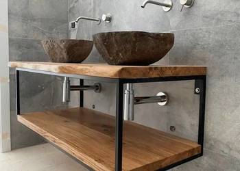 Szafka pod umywalkę NA WYMIAR loft Dąb dębowa konstrukcja mal. PROSZKOWO