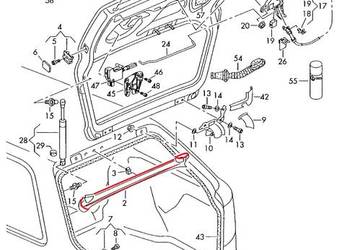 Audi A4 B6 B7 Avant listwa górna bagażnika uszczelnienie klapy 5+ Rybnik