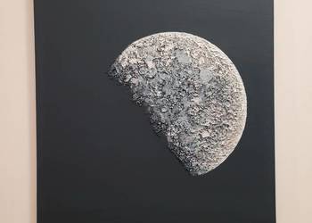 Obraz akrylowy ręcznie malowany MOON