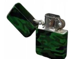 Zapalniczka Benzynowa Survivalowa Outdoorowa Kamuflażowa Gentelo - moro