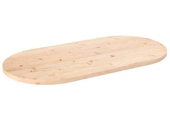 Blat stołu 100x50x25 cm lite drewno sosnowe owalny WM-824360