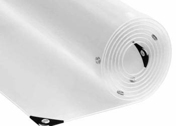 vidaXL Przezroczysta plandeka z oczkami 6x8 m(SKU:4018618)