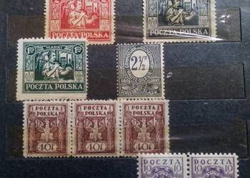 Znaczki Poczta Polska II RP, zabór pruski cena w Markach, Marki 1918r Znaczki Poczta Polska II RP, zabór pruski cena w Markach, Marki 1918r