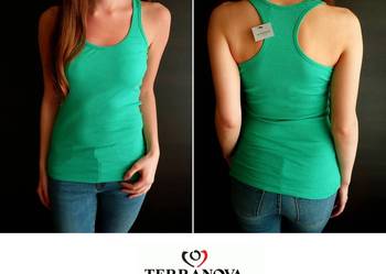 Zielona bokserka Terranova xs 34 bluzka koszulka to tshirt