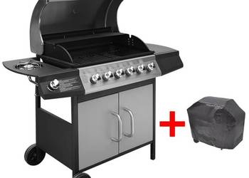 vidaXL Grill gazowy, palniki 6+1 (273793)