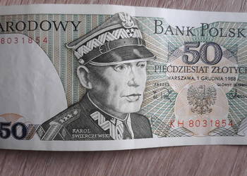 50 złotych 1 XII 1988 r seria KH