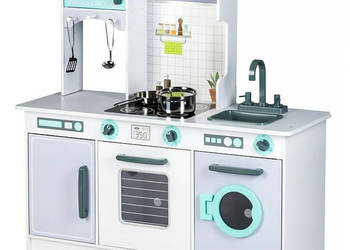 Duża drewniana kuchnia dla dzieci z akcesoriami ECOTOYS