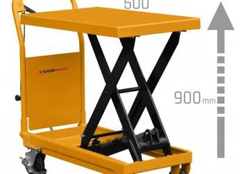 Wózek nożycowy platformowy TA50 (udźwig 500 kg, podnoszenie 900 mm)