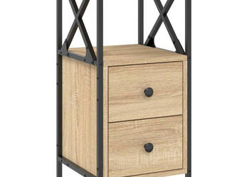 Szafka nocna dąb sonoma 34x355x70cm materiał drewnopochodny WM-825945