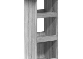 Stolik barowy z półkami szary dąb sonoma 60x60x102 cm WM-854333
