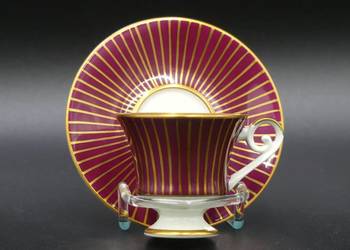 Zjawiskowa bogato złocona mokka Alka, niemal witrynowa 1948