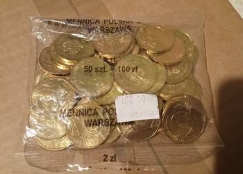 Woreczek menniczy 2zł (50szt) Kanonizacja Jana Pawła II 2014