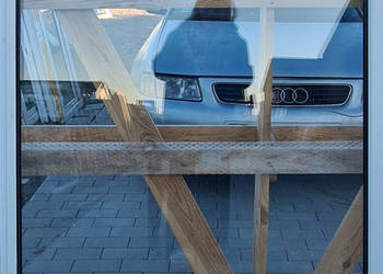 OKNA KacprzaK Witryna 106X133 FIX Używany PCV Plastikowy