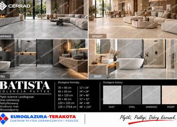 gres 59,7/119,7 batista rektyfikowany matowy satunowy cerrad