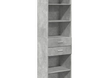 Wysoka szafka szarość betonu 50x425x185 cm WM-3281458