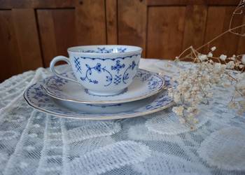 Zestaw porcelany- wzór słomkowy