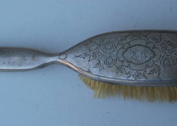 Przedwojenna szczotka Srebrna Szwedzka 1902 r.