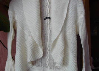 nowy sweter narzutka ecru
