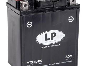 Akumulator motocyklowy 6Ah 100A Landport YTX7L-BS 12V