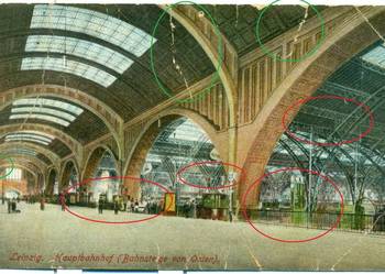 Leipzig Hauptbahnhof Bahnsteige von Osten