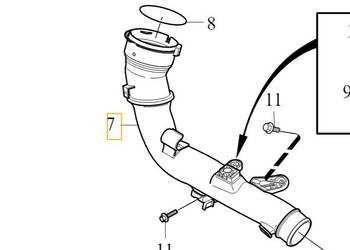 VOLVO S90 V90 II dolot rura przewod intercoolera OE 31370128