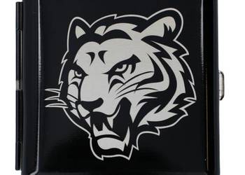 Papierośnica z Gotowym Grawerem Głowy Tygrysa - Gentelo