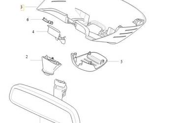 VOLVO S90 V90 V90CC oslona lusterka wewnetrznego 32368169 OE