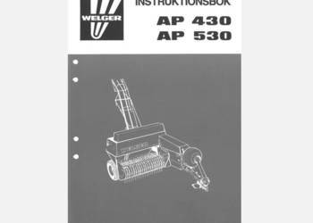 Welger AP430 instrukcja obsługi