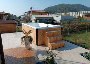 BASEN WOLNOSTOJĄCY SPA Jacuzzi, Hydromasaż, Pompa ciepła