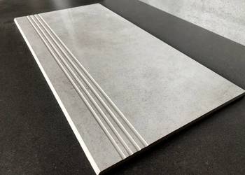 Betonowe schody 30X60 szare płytki BETON POŁYSK!